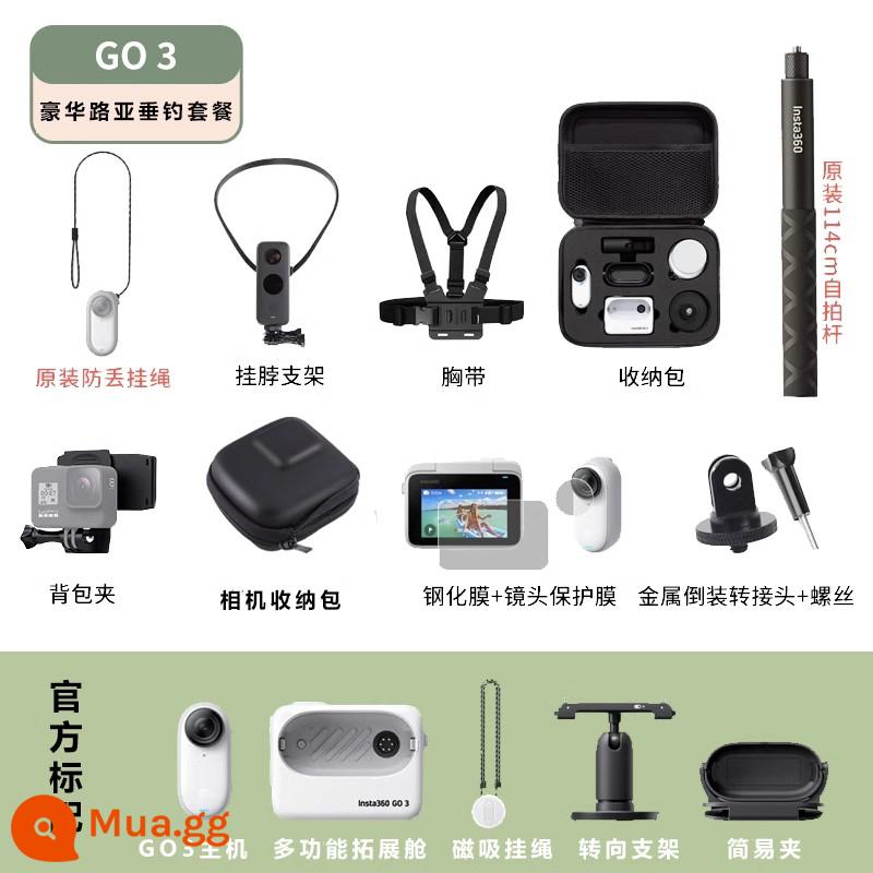 Shunfeng spot shadow stone insta360 go3 thumb camera vlog chống rung chống thấm nước camera chuyển động - Gói câu cá sang trọng, tư vấn sẽ mang lại bất ngờ