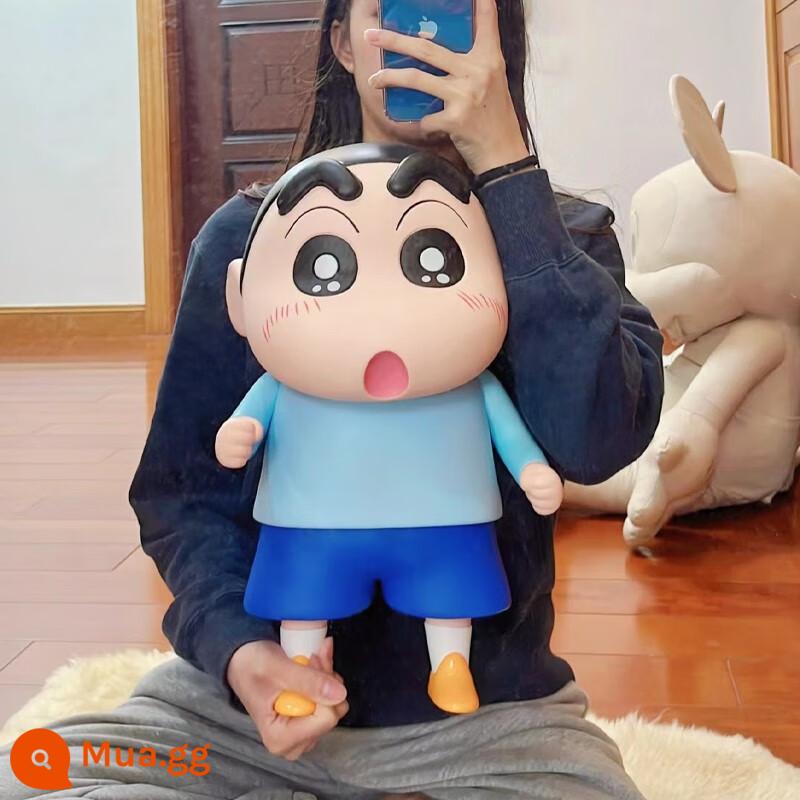 1:1 Crayon Shin-Chan Mô Hình Mô Hình Đồ Chơi Mô Hình Búp Bê Hợp Thời Trang Chơi Bộ Quà Tặng Đầu Giường Trang Trí Quà Tặng Sinh Nhật - Xiaoxin xanh-42cm