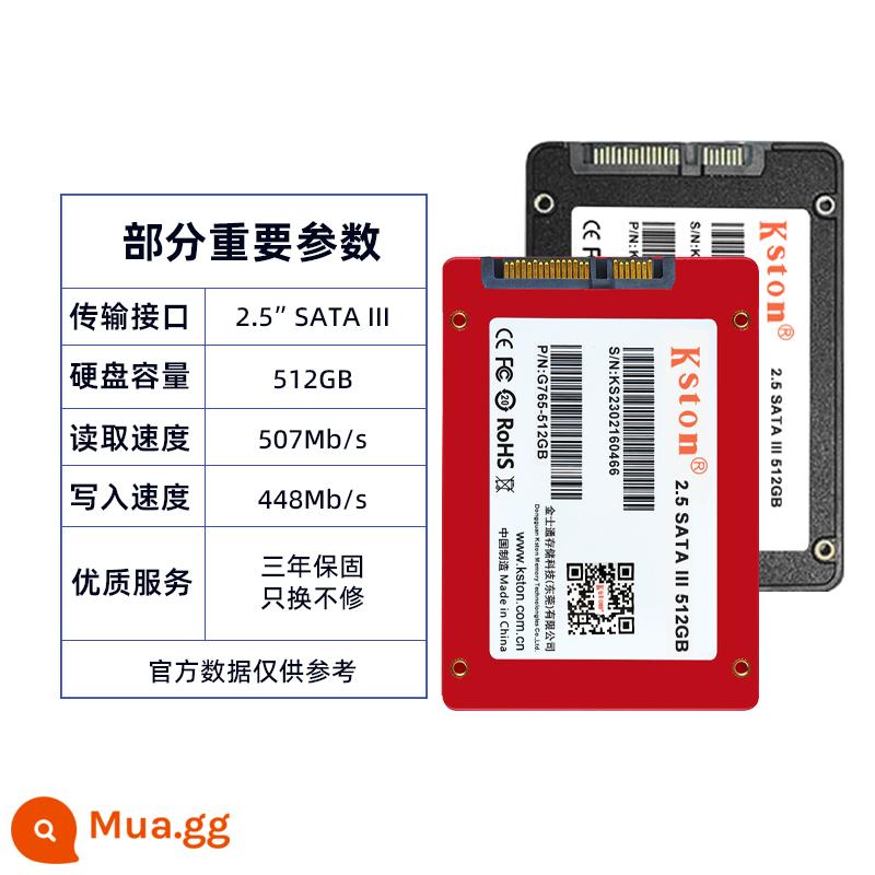 Ổ cứng thể rắn Kingston SSD 256G 512G1T máy tính xách tay máy tính để bàn 2,5 inch Giao diện SATA3 bên ngoài - Ổ cứng thể rắn Kingston 512GB 2,5 inch SATA3.0 [chỉ thay thế ba năm mà không sửa chữa]