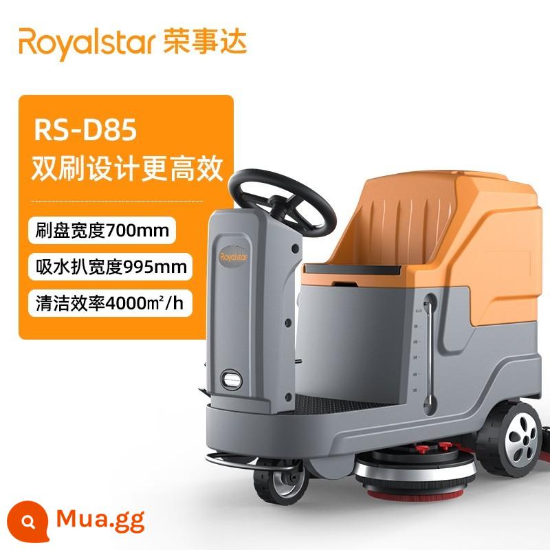 Máy chà sàn công nghiệp Royalstar, nhà xưởng nhà xưởng, máy lau sàn thương mại loại đẩy, máy lau sàn siêu thị trung tâm mua sắm - Bàn chải đôi RS-D85 không cần bảo trì