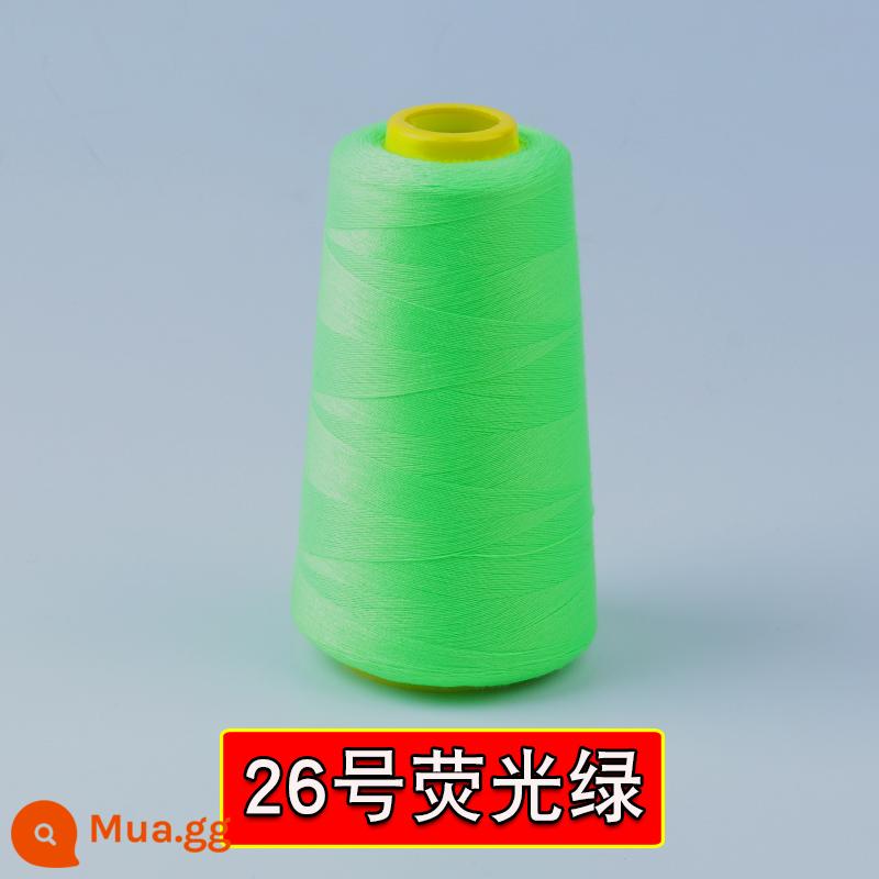 402 quần áo đường chỉ may may tay hộ gia đình 2 sợi mịn máy may chùa đường chỉ may quần áo phẳng tốc độ cao xe sợi polyester chủ đề - Số 26, Đường Chùa, xanh huỳnh quang 1