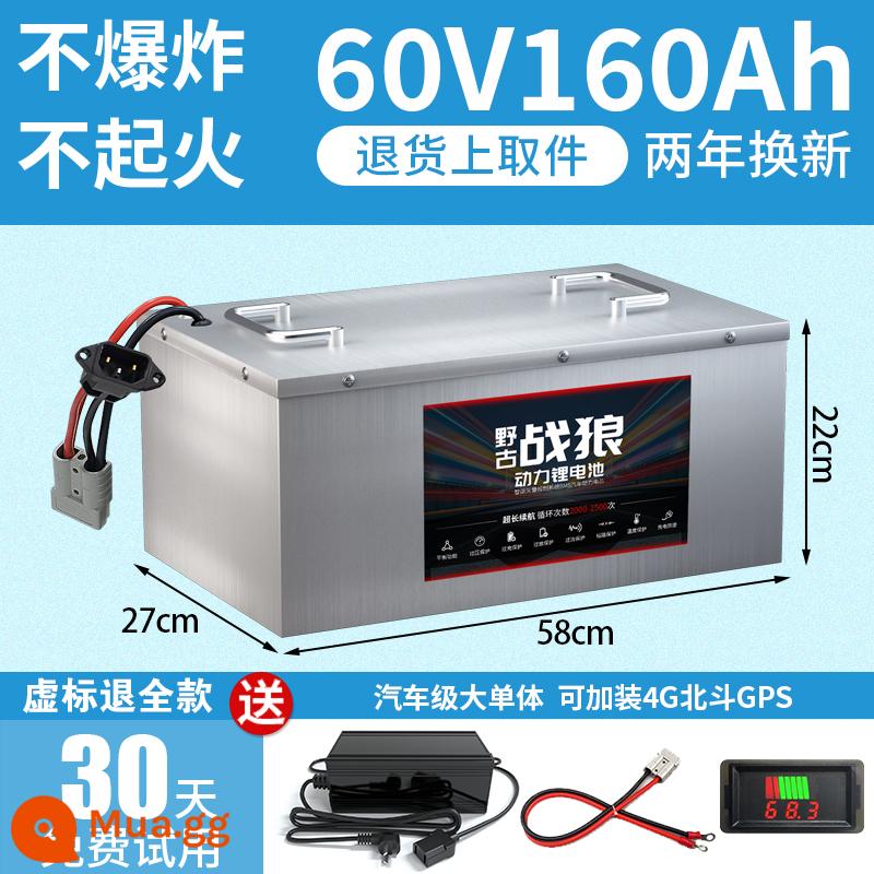 Xe điện Ninh Đức ternary pin lithium 72V60V48V giao hàng công suất lớn xe máy ba bánh bốn bánh pin lithium - 60V160Ah [ba hoặc bốn bánh] + phí 20A