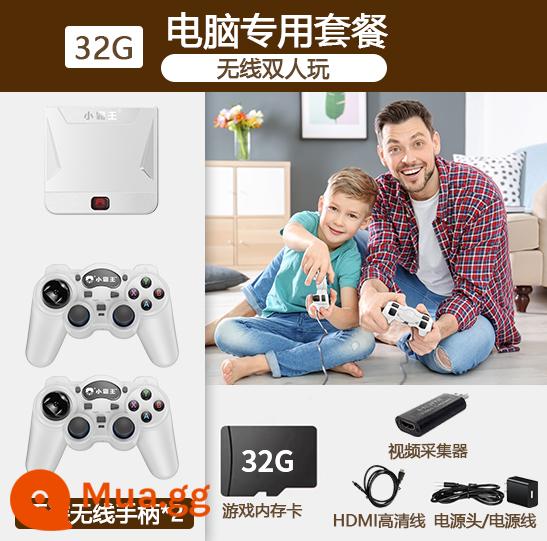 Máy chơi game gia đình Xiaobawang được kết nối với TV 2023 hộp trò chơi mới psp1 arcade King of Fighters Sega fc thẻ máy màu đỏ và trắng dành cho trẻ em Contra retro hoài cổ tay cầm đôi D103 - Phiên bản PC nâng cấp model hàng đầu 32G [tích hợp hơn 5000 trò chơi] tay cầm không dây kép