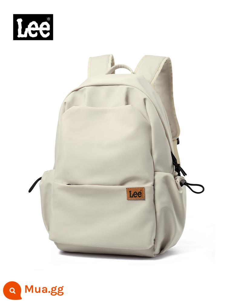 Lee Schoolbag Nữ Sinh Trung Học 2023 Mới Ba Lô Nam Trung Học Cơ Sở Ba Lô Hợp Thời Trang Sinh Viên Đại Học Túi Máy Tính Dung Tích Lớn - Khaki