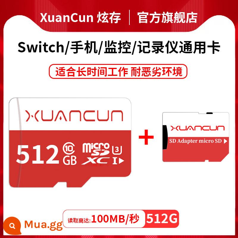 Hyun lưu trữ lái xe đầu ghi thẻ nhớ chuyên dụng giám sát an ninh gia đình thẻ nhớ TF thẻ nhớ camera 64g sd tốc độ cao - Thẻ TF tương thích tốc độ cao 512G/U3 (gửi thẻ + hộp thẻ)