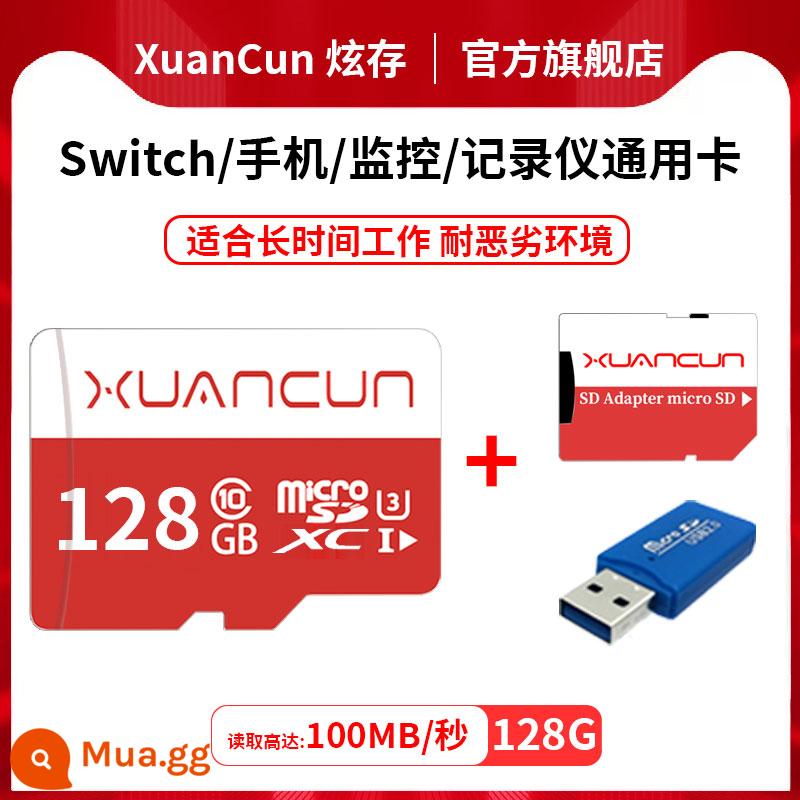 Hyun lưu trữ lái xe đầu ghi thẻ nhớ chuyên dụng giám sát an ninh gia đình thẻ nhớ TF thẻ nhớ camera 64g sd tốc độ cao - Thẻ TF tương thích tốc độ cao 128G/U3 (đầu đọc thẻ miễn phí)