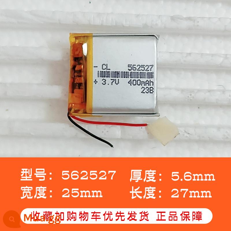 Pin lithium polymer 3.7V thiết bị ghi âm thông minh có thể đeo được bút phiên dịch kỹ thuật số pin thiết bị y tế - Màu nâu sẫm 562527-400mA