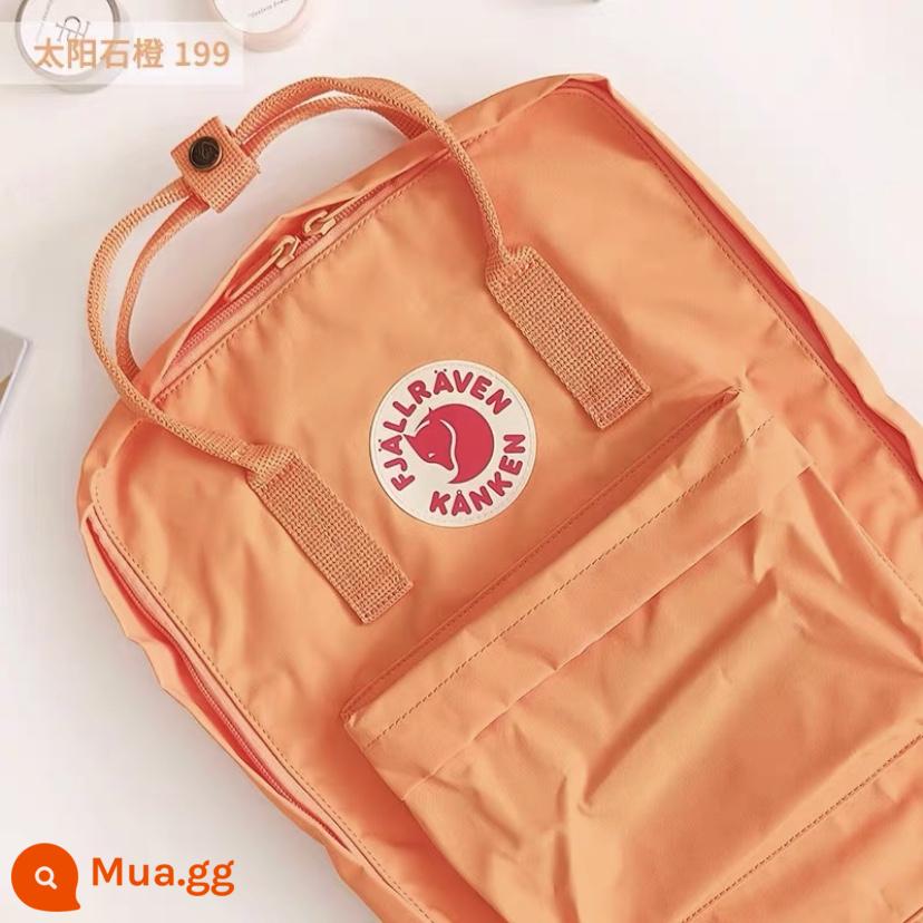 Xác Thực Cáo Bắc Cực Ba Lô Fjallraven Sinh Viên Đại Học Ba Lô Máy Tính Kanken Học Ngoài Trời Túi Mẹ - Sunstone Cam 199