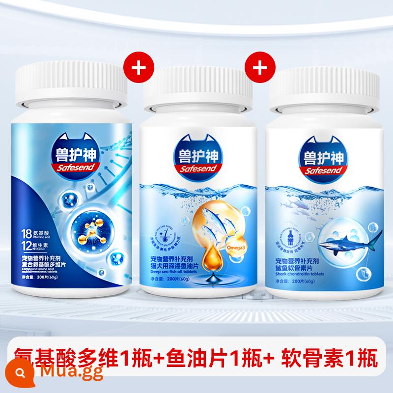 Động Vật Người Giám Hộ Mèo Vitamin Tổng Hợp Axit Amin Viên Đa Chiều Chó Dinh Dưỡng Kem Thú Cưng Đặc Biệt Mèo C Đa Năng B - 3 viên