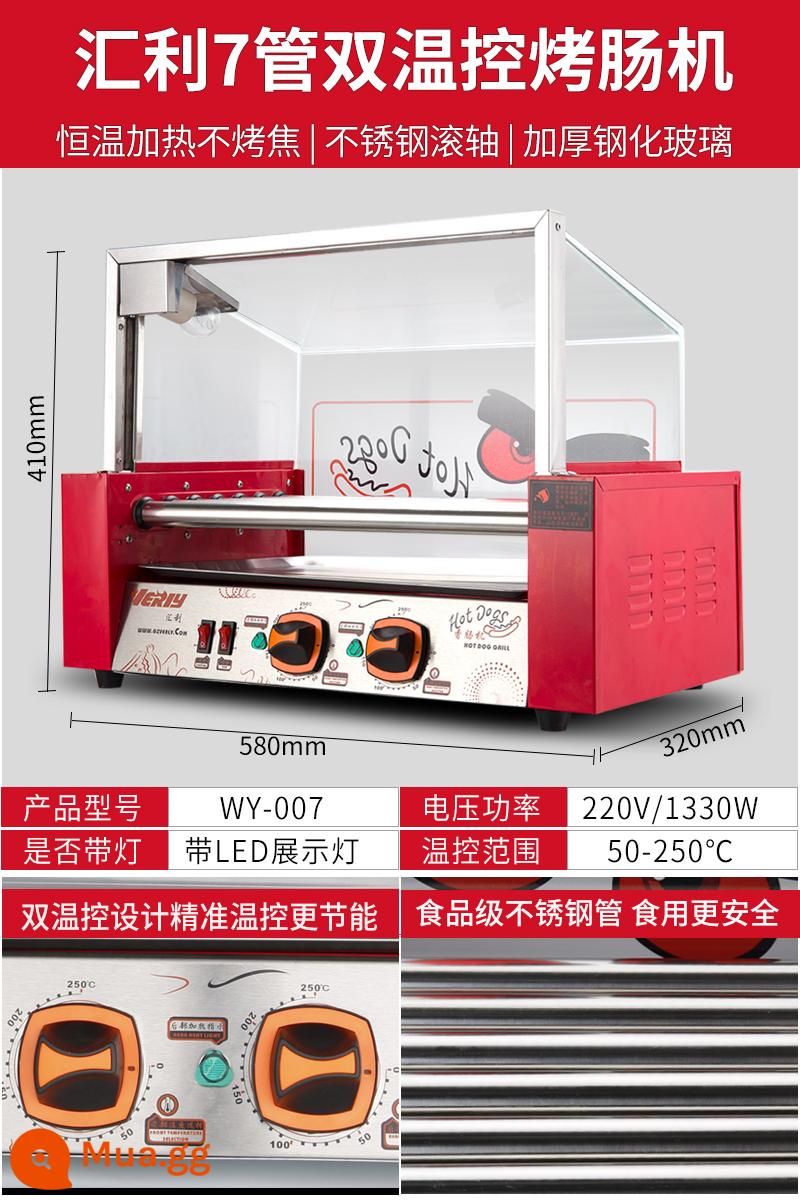 Máy xúc xích nướng Huili Máy xúc xích thương mại Máy xúc xích nướng hoàn toàn tự động Máy làm xúc xích giăm bông nhỏ Đài Loan Gian hàng tại nhà - [Hàng chính hãng hàng đầu] 7 tuýp mẫu sang trọng | Gói quà tặng miễn phí