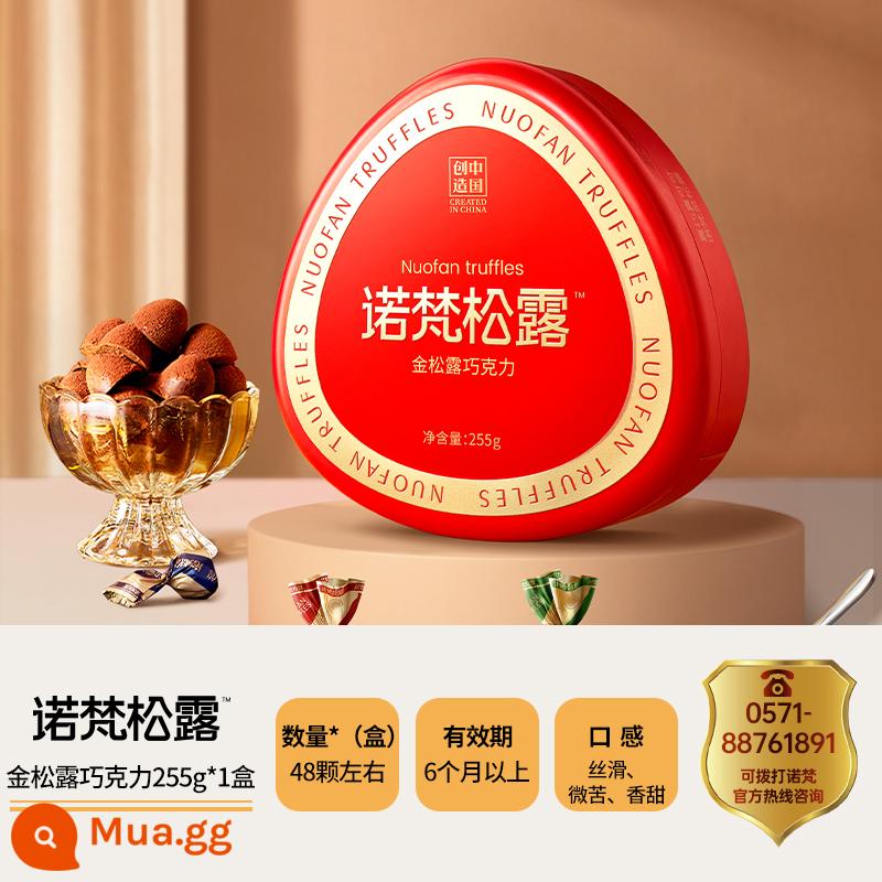 Novin Truffle Vàng Truffle Sô Cô La Đồ Ăn Nhẹ Đám Cưới Kẹo Lễ Tình Nhân Quà Tặng Nguyên Chất Bơ Ca Cao Chính Thức Cửa Hàng Hàng Đầu - [Phong cách hàng ngày] Truffle vàng 255g*1 hộp