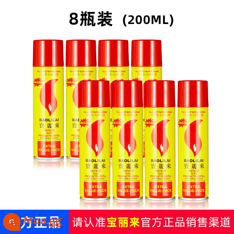 Bật lửa chống gió khí đặc biệt bình bơm hơi đa năng khí gas bình gas lỏng tiên tiến chứa đầy dầu butan chai lớn và nhỏ - 8 chai (200ml*8) (Nhận được 8 chai)