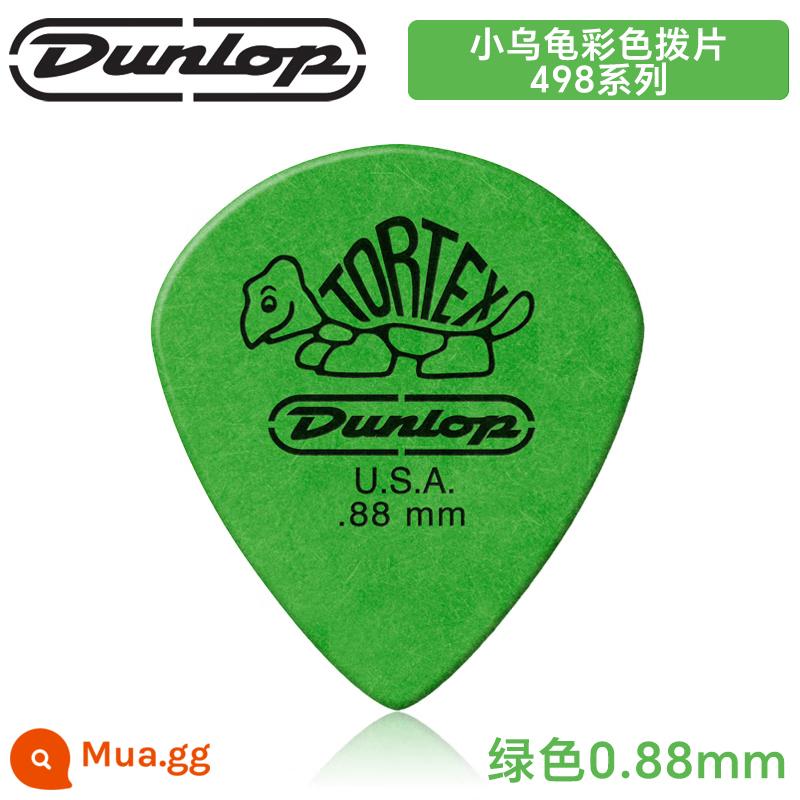 Dunlop pick Dunlop guitar điện pick rùa nhỏ jazz3 guitar bass dân gian gảy đặc biệt - Chọn xanh dòng 498 0,88mm