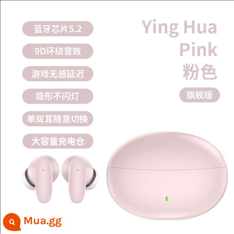 Tai nghe Bluetooth không dây đích thực Giảm tiếng ồn bán trong tai chính hãng Tuổi thọ pin cực dài cho bé trai và bé gái Thích hợp cho Huawei và Xiaomi - Flagship Sakura Pink [Âm thanh không bị méo tiếng HiFi ♦ Thời lượng pin siêu dài ♦ Giảm tiếng ồn thông minh]