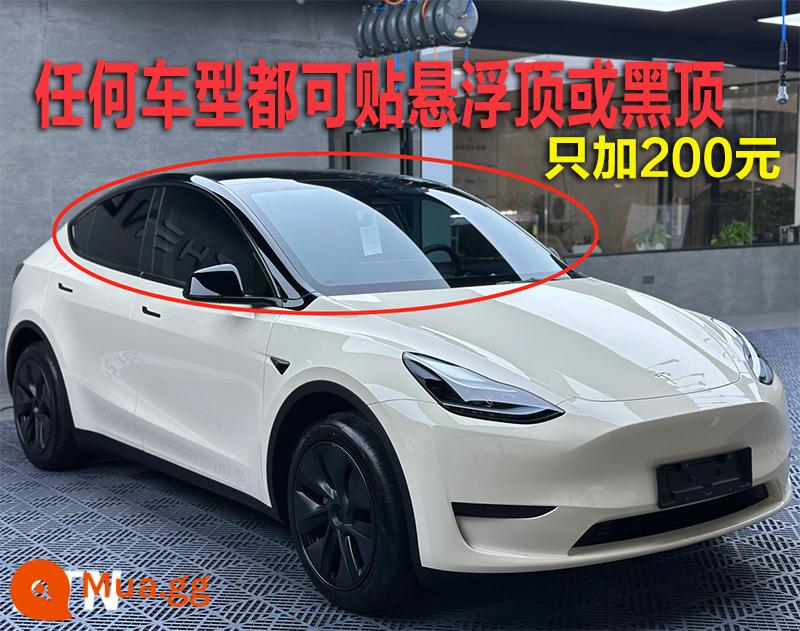 Phim đổi màu xe PET toàn bộ thân xe toàn bộ xe tpu vỏ xe Tesla mờ đen sáng chiến binh hạt tiêu trắng bạc - Top nổi đen tuyền chỉ thêm 200