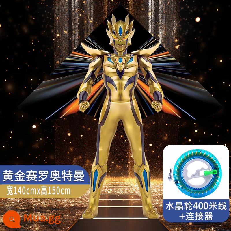 Ultraman Zero Diều Làn Gió Trẻ Em Dễ Bay 2024 Mới Hoạt Hình Hoạt Hình Sơ Khai Người Lớn Kích Thước Lớn - Bánh xe pha lê Ultraman Zero có đèn màu cao 1,5m đường 400m