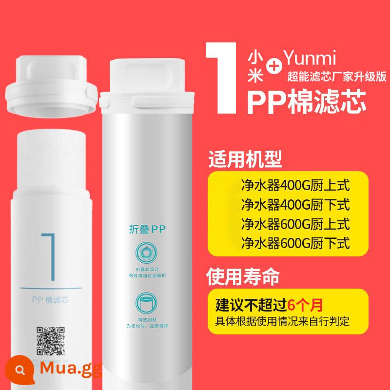 Lõi lọc máy lọc nước Xiaomi 600GPP bông trước và sau than hoạt tính số 1 số 234 RO thẩm thấu ngược 400G bộ - [Kết hợp Ưu đãi Đặc biệt] Xiaomi Số 1 + Nâng cấp Chính hãng (Số 1)