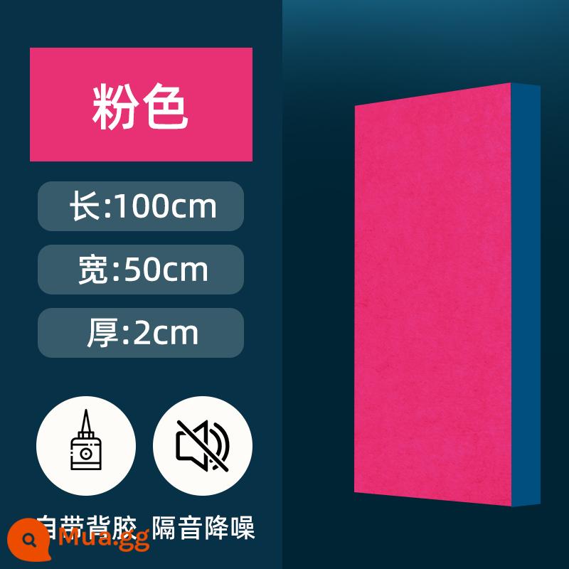 Tấm cách âm tiêu âm phòng ngủ gia đình cửa cách âm dán tường bông cách âm vật liệu siêu hút âm vật liệu câm trong nhà - Barbie Pink [Dày 2cm]*4 Gói quà tặng cách âm miễn phí