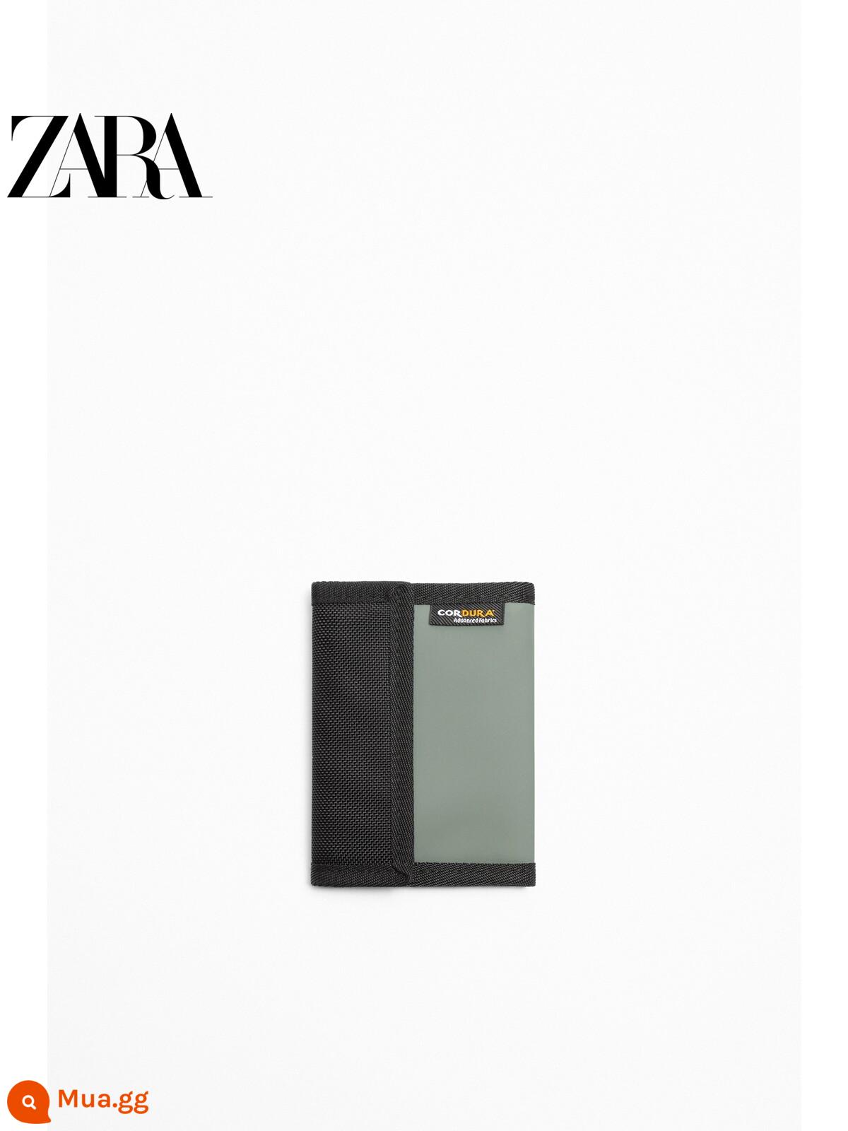 Túi nam mới mùa đông ZARA Ví nhiều lớp CORDURA® 3811120 032 - xanh kaki