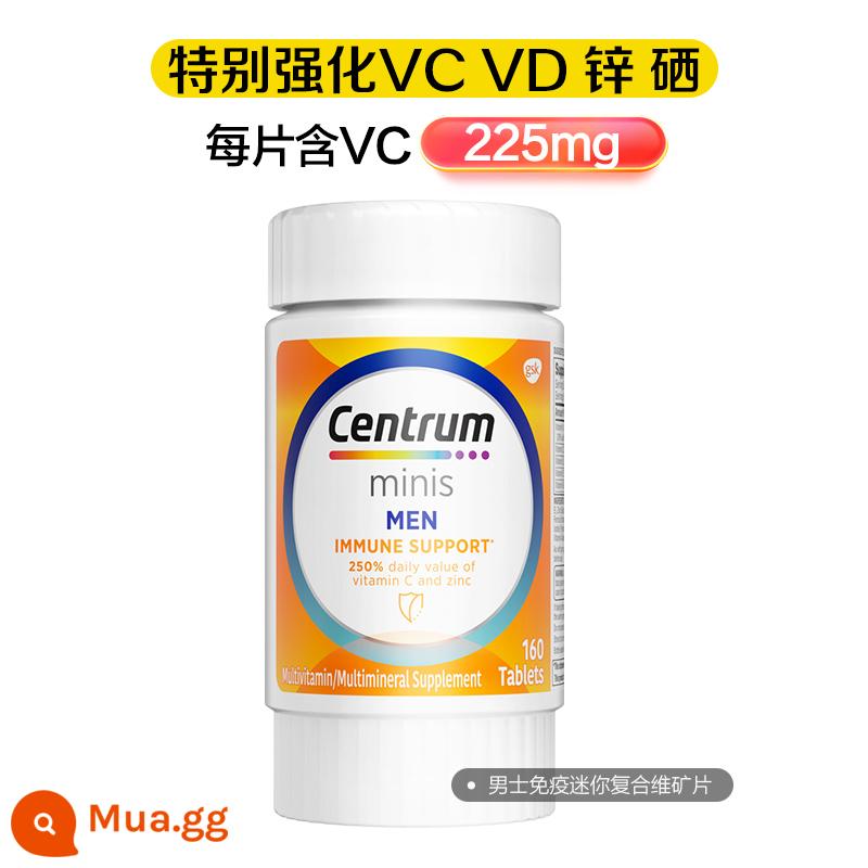 Centrum vitamin tổng hợp tốt cho nam và nữ miễn dịch mini vitamin C kẽm selen mini 160 viên - Máy tính bảng mini tự chăm sóc dành cho nam giới 160 viên