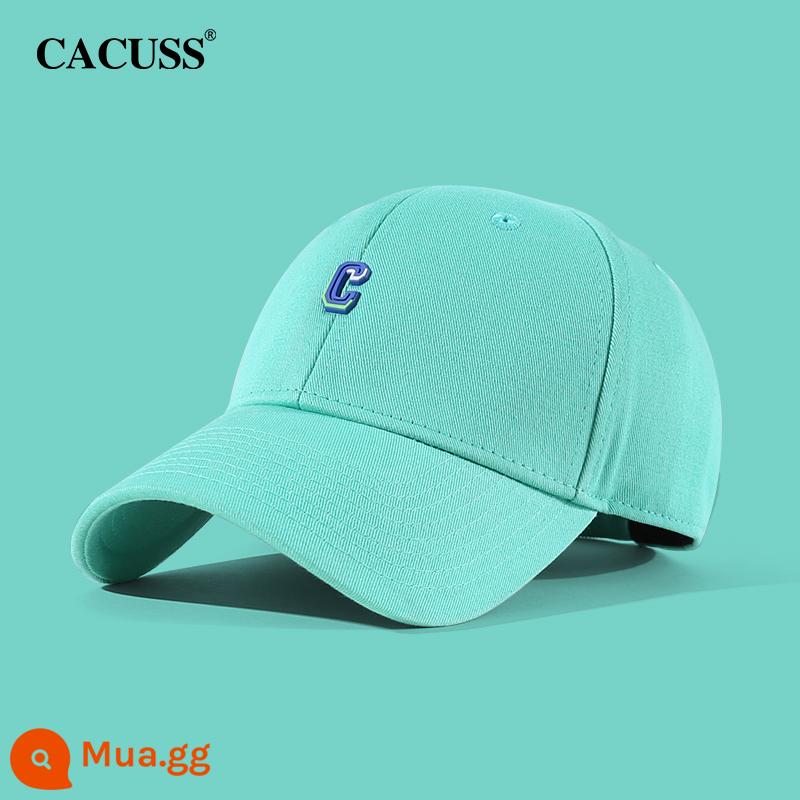 Mũ bóng chày CACUSS nam mùa thu chữ cotton đạt đỉnh mũ nữ nhiều màu chụp đường phố chống nắng mũ che nắng - bạc hà xanh