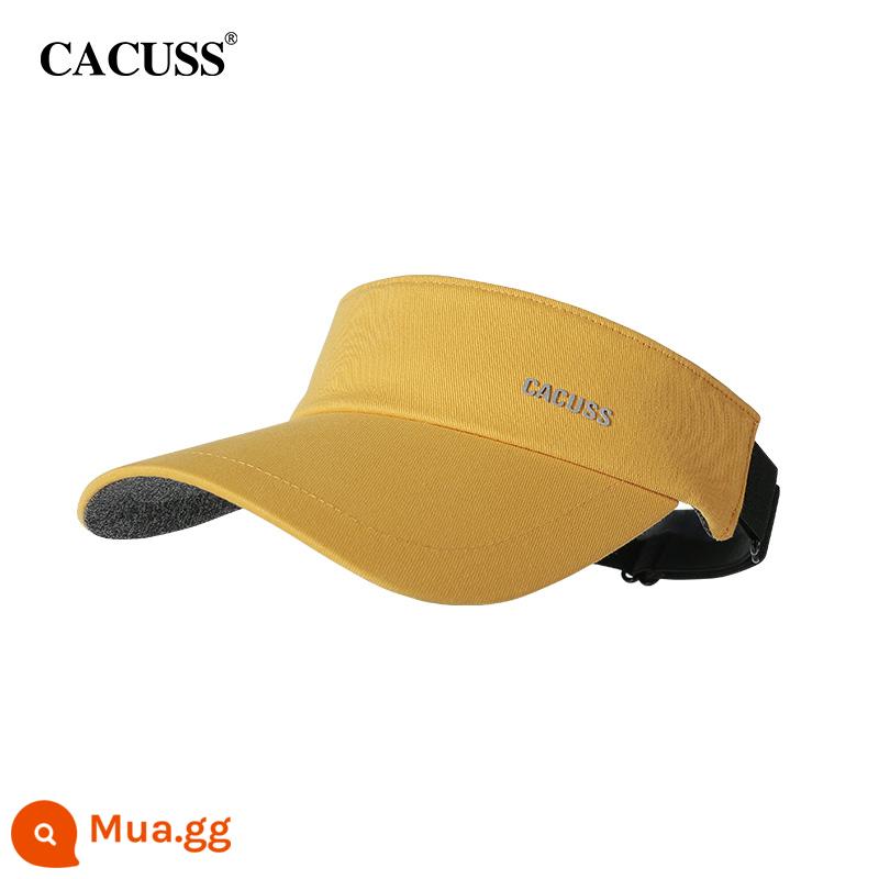 cacuss mũ chống nắng nữ mùa hè chống tia cực tím rỗng đầu mũ bóng chày thể thao ngoài trời chạy bộ mũ chống nắng thời trang - màu vàng