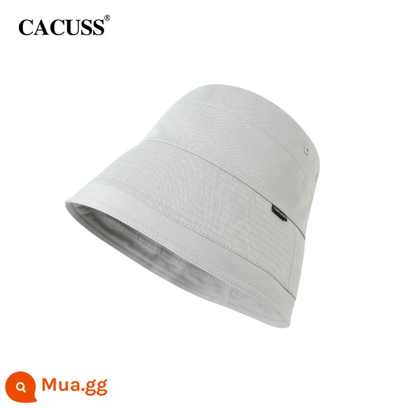 Hat Girl Fisherman Hat Light Core Pile - Xám [cotton nguyên chất phong cách bốn mùa]