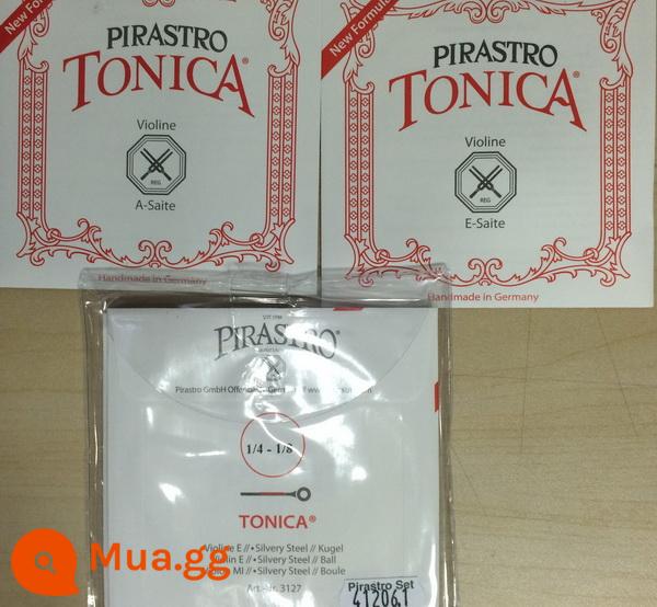 Đức PIRASTRO dây đàn vĩ cầm Tonica mới Dây đàn vĩ cầm nylon nhập khẩu Tonica - (1/4-1/8) Bộ dây+E+A (6 cái)