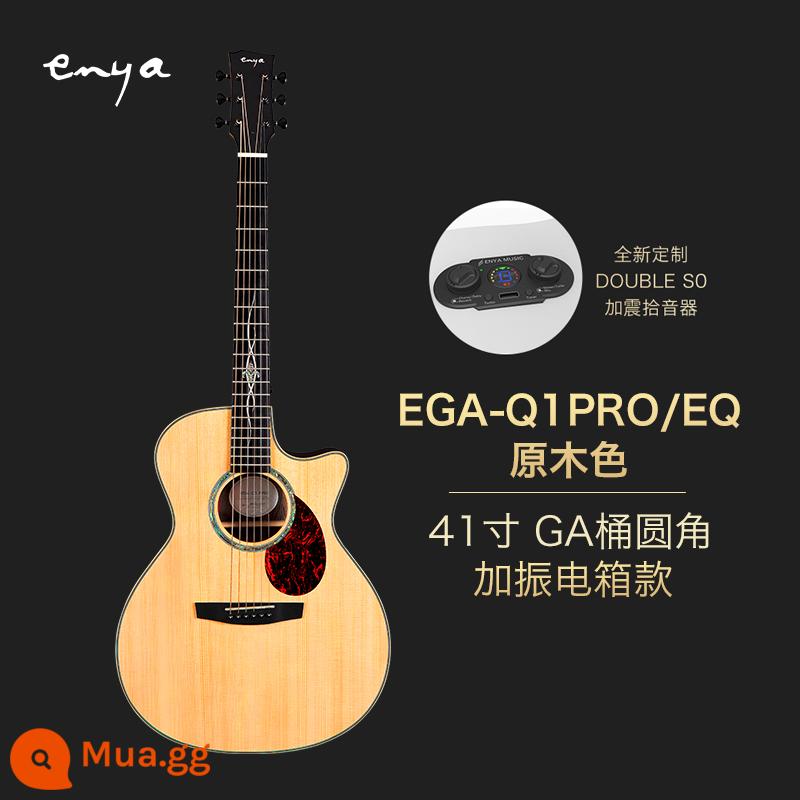 Enya Q1M/Q1PRO đơn bảng dân gian đàn guitar 41 inch sốc điện hộp người mới bắt đầu cao cấp nam nữ - Mẫu hộp điện bảng đơn tăng cường chống sốc EGAQ1PRO-41 inch + [gói quà tặng phụ kiện sang trọng]