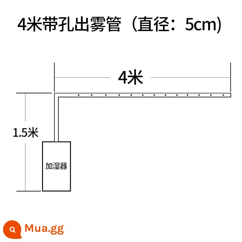 Máy làm ẩm không khí lượng sương mù lớn phun lớn thương mại nhà máy công nghiệp nhà xưởng cồn 84 phun khử trùng khử trùng hộ gia đình - Phiên bản cơ 8 lõi 25L + ống dài đục lỗ 4 mét