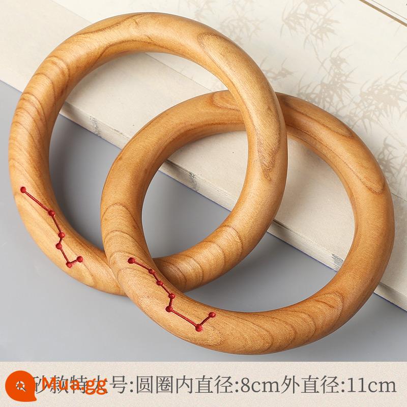 Mahogany Qiankun Vòng tròn Gỗ tự nhiên Vòng tay Vòng tay Vòng tay Huang Zhonggong Zhang Zhishun Đạo sĩ - Vòng tròn vũ trụ bằng gỗ đào cũ kích thước cực lớn