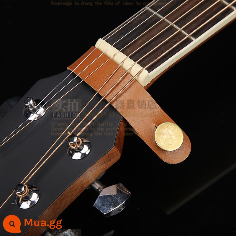 Đa Năng Đàn Guitar Fiddle Đầu Túi Cho Bé Nút Bấm Móng Tay Đàn Ukulele Túi Buộc Dây Túi Cho Bé Khóa Chống Trượt An Toàn Chống Trơn Trượt - Khóa túi đựng đàn guitar cho bé (nâu)