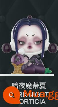 Thế hệ SP6 POPMART Bubble Mart SKULPPANDA Adams Family Blind Box Trend Model Doll - Night Stalker - chưa đóng hộp nhưng chưa đóng gói