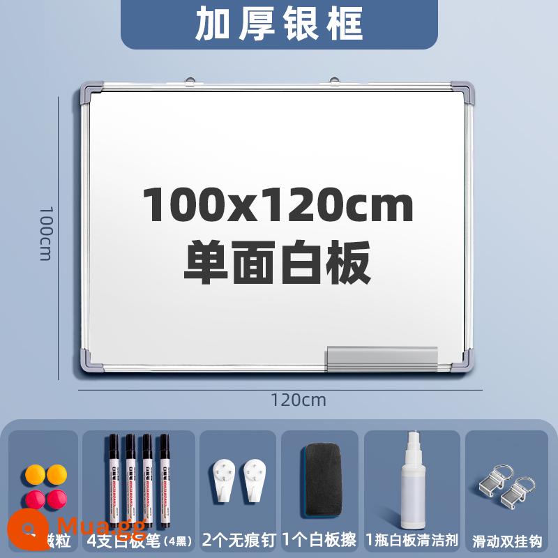 Bảng từ tính treo bảng viết bảng đen viết lại tường hai mặt bảng trắng nhỏ dành cho trẻ em bảng đen gia đình treo tường giảng dạy dán tường cửa hàng thương mại với bảng ca trắng ghi chú tin nhắn văn phòng Kanban lớn - [Bảng trắng một mặt] 100*120cm-14 quà tặng