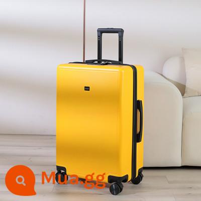 Ngoại thương cần kéo lên máy bay 20 vali kéo bánh xe đa năng siêu nhẹ 24 inch nữ doanh nhân khóa mật khẩu vali nam - Màu vàng chanh