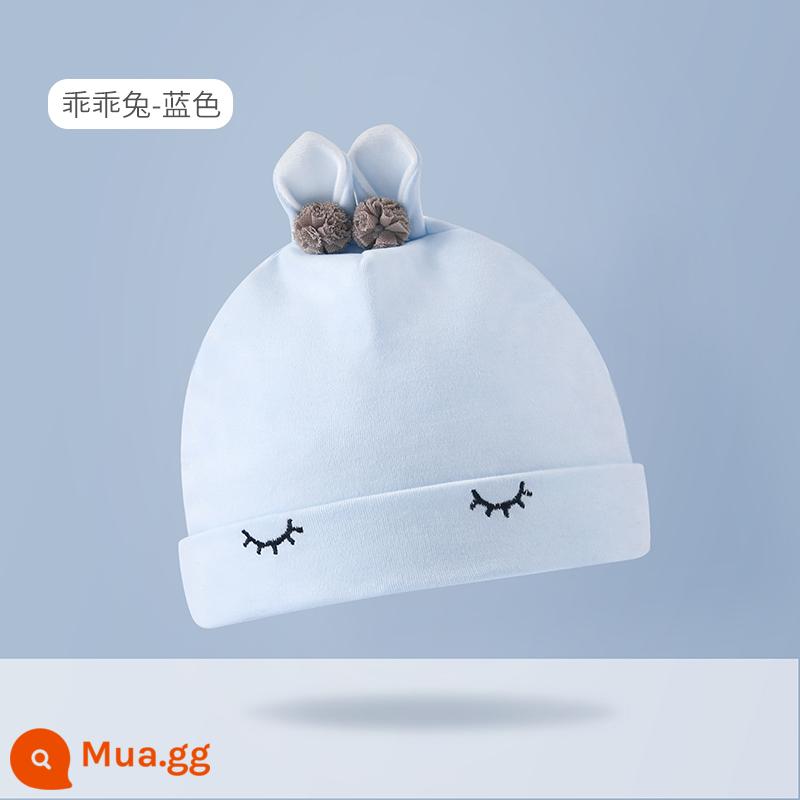 Mũ Bé Bettys Mùa Xuân Và Mùa Thu Mới Cotton Lốp Nón Sơ Sinh Nam Cho Bé Sơ Sinh 0-6 Tháng Mùa Thu Đông - Thỏ Tốt-Xanh (Xuân Thu)