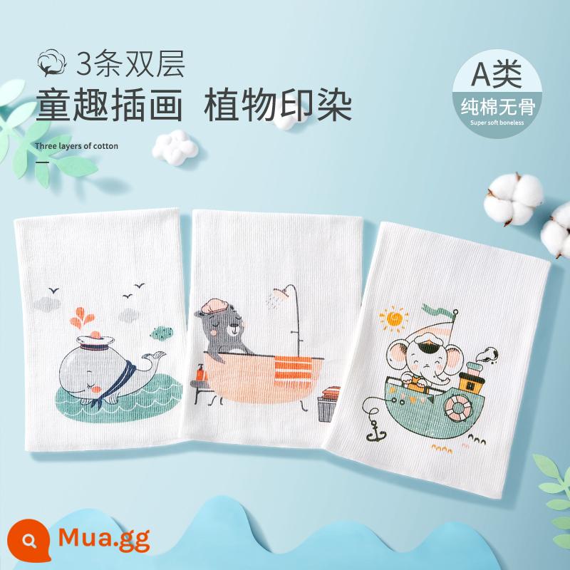 Băng quấn bụng bé sơ sinh Betex cotton nguyên chất thu đông bảo vệ rốn bảo vệ bụng hiện vật quấn bụng quấn bụng - [Hai lớp 3] Mái nhà ấm áp