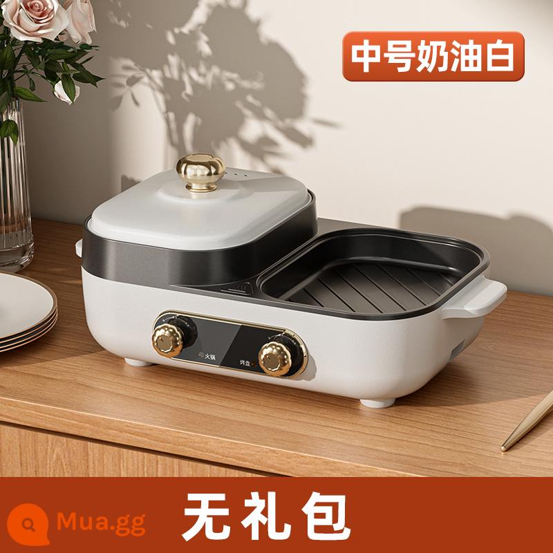 Hộ Gia Đình Kiểu Hàn Quốc Lẩu Nướng 1 Nồi Nướng Đa Năng Máy Trong Nhà Đĩa Bếp Shabu-shabu Bếp Nướng Không Khói Điện - [Cỡ vừa] Dành cho 2-4 người