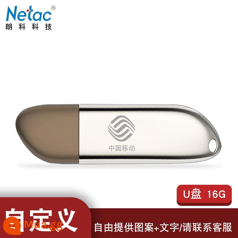 Ổ đĩa flash Netac 32g tốc độ cao cổng usb3.0 màu xanh lam giao diện màu xanh lam không thấm nước xác thực có thể được mã hóa logo tùy chỉnh chữ kim loại cô gái dễ thương sáng tạo ổ đĩa flash 32g Ổ đĩa flash USB có nắp đậy nắp đai ốc - ①⑥G+Đồ họa và nhân vật tùy chỉnh