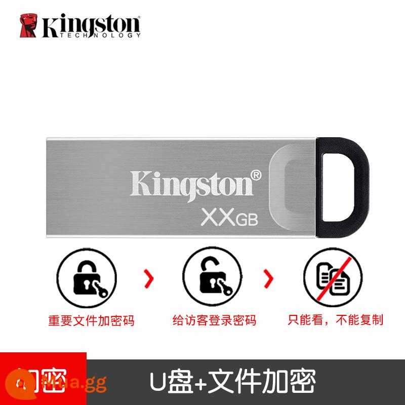 Kingston Ổ Đĩa Flash USB 64G Có Hộp Quà Tặng Tùy Chỉnh Khắc Logo Quà Tặng Đèn LED USB Công Ty Tặng Bộ Đĩa hộp Đóng Gói - + Tạo đĩa được mã hóa