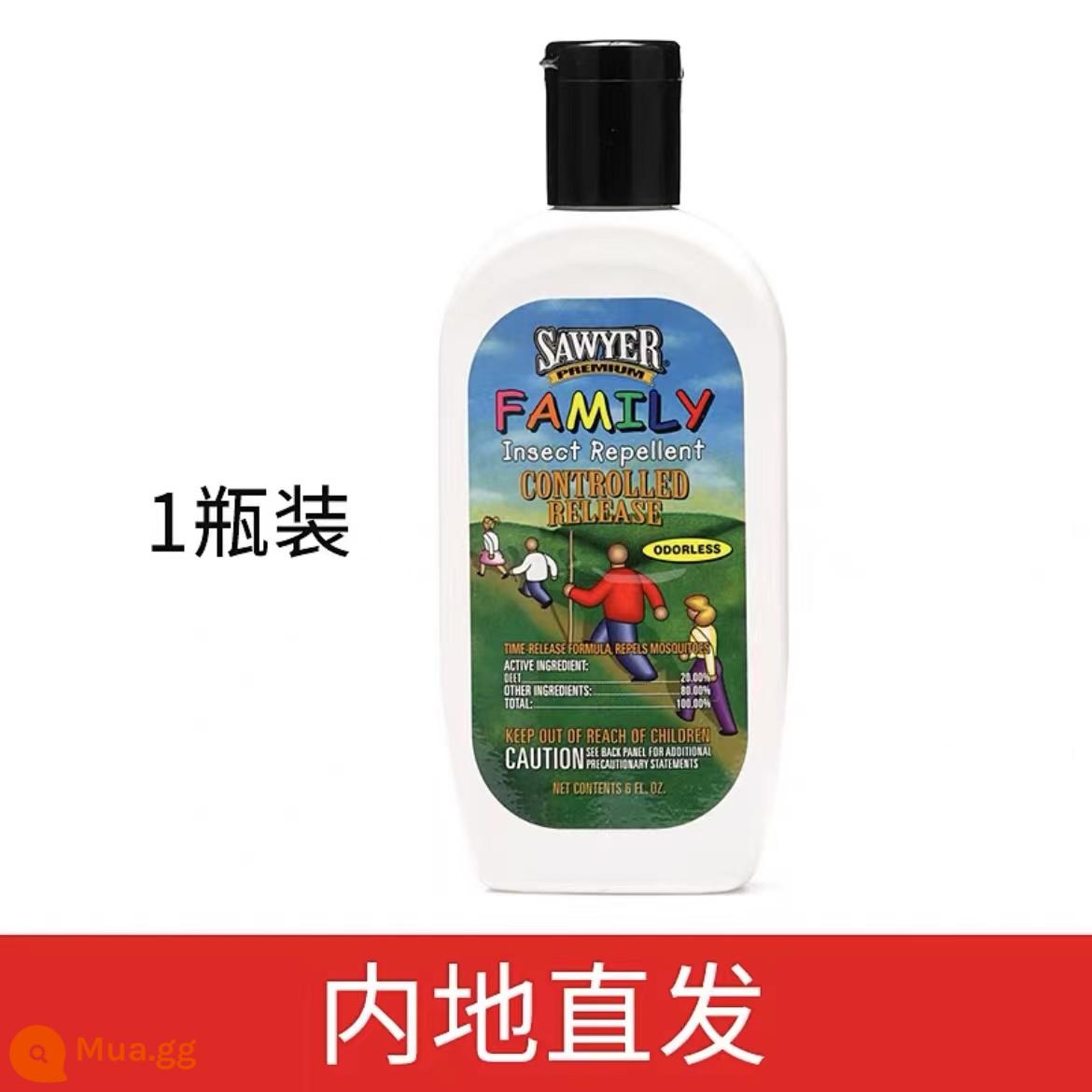 Hoa Kỳ nhập khẩu Sawyer Kem dưỡng da đuổi muỗi Sawyer phun câu cá chống muỗi amin em bé phụ nữ mang thai chống muỗi ve bọ chét - [Kem dưỡng da 177ml]