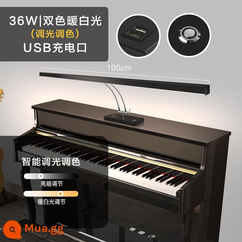 Học đàn piano đặc biệt đàn piano đèn bàn đèn LED đọc sách đèn làm việc cảm ứng USB mờ đầu giường thông minh - Kích thước lớn - làm mờ bằng cảm ứng - 36W - làm mờ và màu sắc thông minh + USB