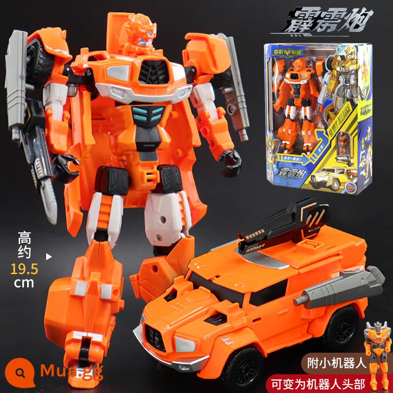 Chính Hãng Biến Dạng Liên Minh Pulis Xe Biến Dạng Robot Mecha Đồ Chơi Trẻ Em Bé Trai King Kong Siêu Thay Đổi Thần Chiến Tranh - Pháo Golden Thunder [Xe Jeep biến hình + Biến hình đầu + Vũ khí