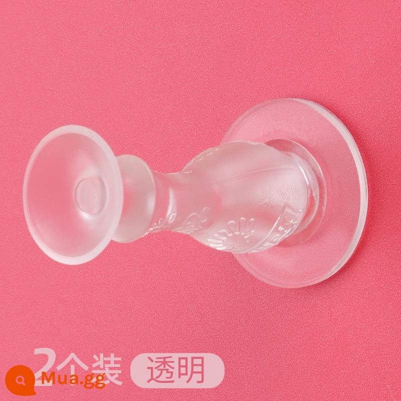 Chặn cửa silicone chặn cửa miễn phí đấm cửa mới hiện vật chống va chạm cửa trở về nhà top cửa đến chặn cửa nút chặn cửa - Trong suốt [gói 2] im lặng và không cần đục lỗ