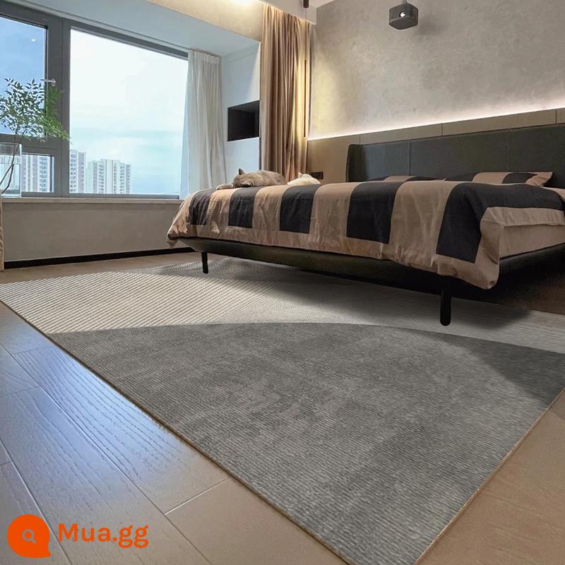 Thảm phòng khách ánh sáng sang trọng ghế sofa cao cấp đệm bàn cà phê tối giản hiện đại phòng ngủ màu đen và trắng giường phía trước và cuối giường thảm trải sàn chống bẩn - Guanmo-3T-Không chữ [không khác biệt màu sắc, không rụng tóc]