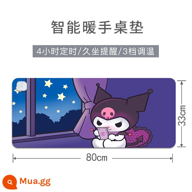 Quế Chó Làm Nóng Miếng Lót Chuột Quá Khổ Sanrio Làm Nóng Miếng Lót Bàn Phím Để Bàn Kulomi Văn Phòng Ấm Tay Bàn Thảm - Model gia nhiệt X213 (32)