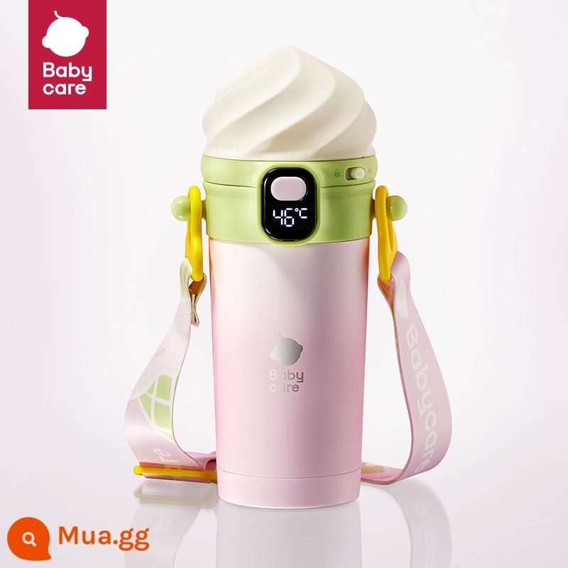 Babycare Kem Giữ Nhiệt Cốc Trẻ Em Thông Minh Màn Hình Hiển Thị Kỹ Thuật Số Cốc Nước Mẫu Giáo Di Động Ấm Siêu Tốc Cha Mẹ-Con Cốc Rơm - bột lysa