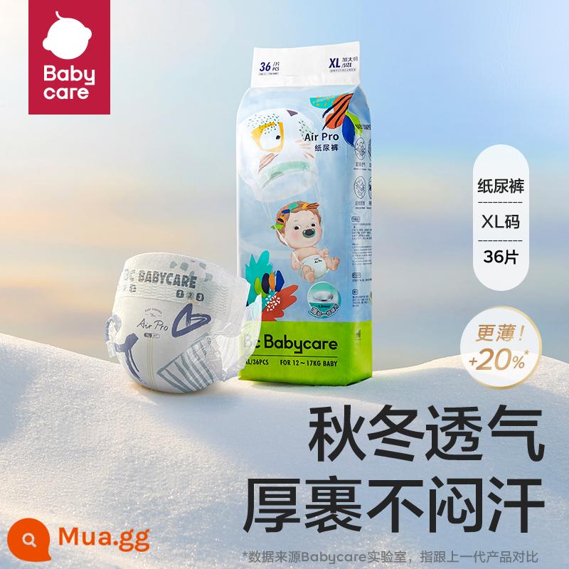 Tã giấy babycare airpro tã lót sơ sinh siêu mỏng thoáng khí hàng ngày 1 gói - XL