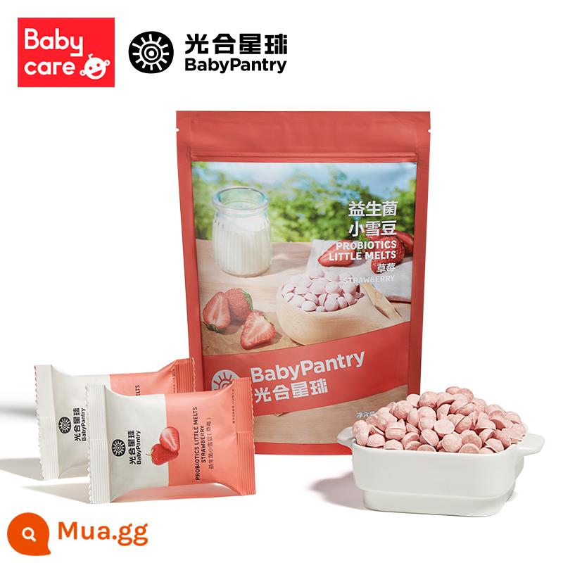 [99 nhân dân tệ để có được 6 cái] babycare baby snack hành tinh quang hợp bánh quy đường đậu hòa tan dành cho trẻ em - Đậu tan dâu 4 gói/hộp