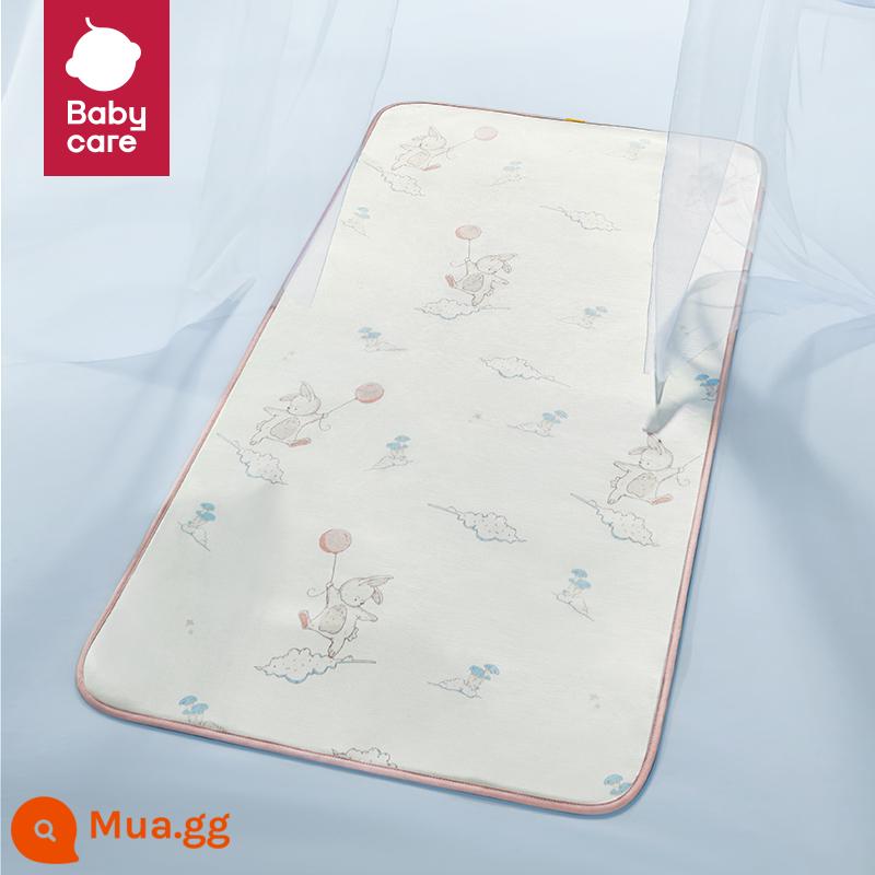 Babycare Kháng Khuẩn Thảm Cho Bé Thoáng Khí Thấm Mồ Hôi Cũi Ice Silk Thảm Trẻ Em Mẫu Giáo Có Thể Giặt Được - Thỏ bong bóng trên mây (Tơ băng kháng khuẩn)